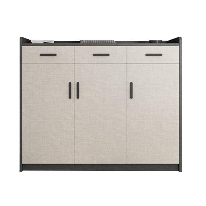 Moderne Holzschrankstange zieht Rechteckseitenschrank mit Schublade