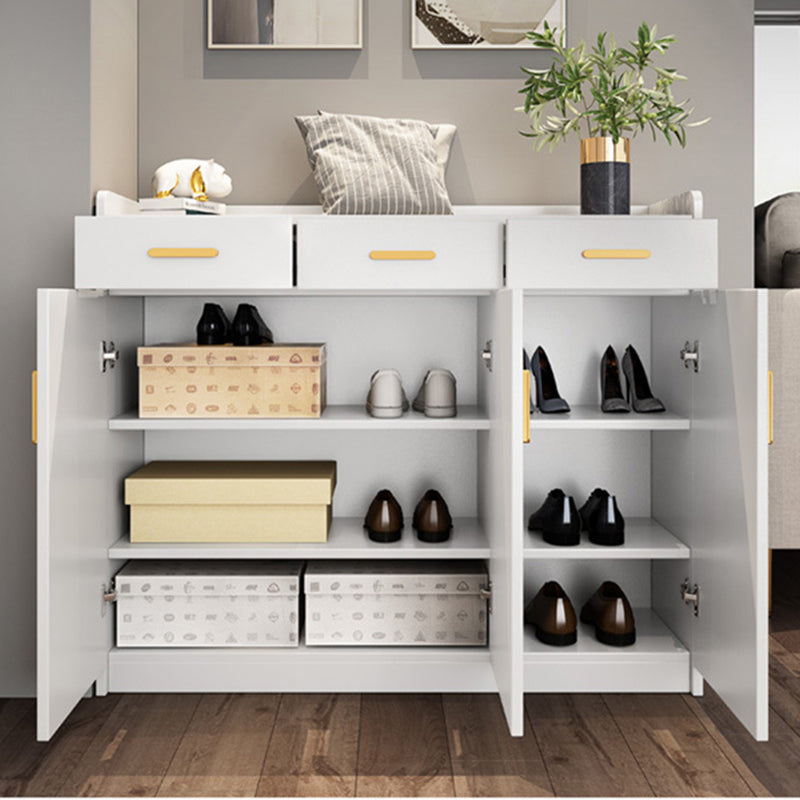 Moderne Holzschrankstange zieht Rechteckseitenschrank mit Schublade