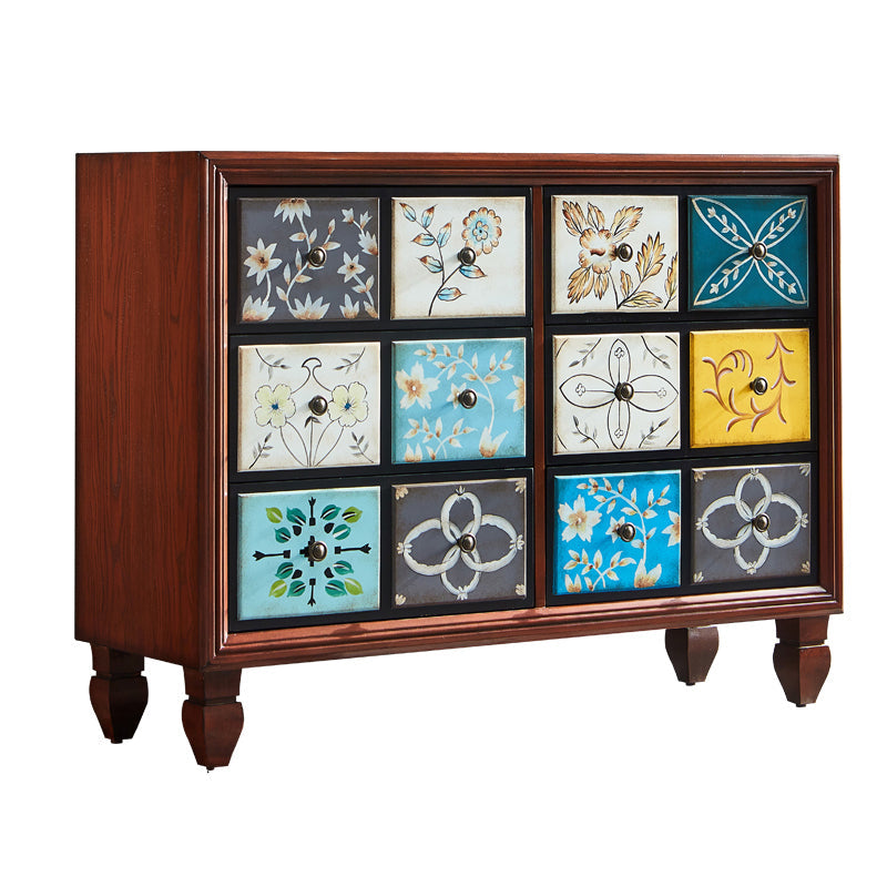 Mid-Century Modern Wood Cabinet Knobs Side Cabinet with Drawer 47"L x 16"W x 35"H Clearhalo 'Cabinets & Chests' 'cabinets_chests' 'furn' 'furn_cabinets_chests' 'Furniture' 'Living Room Furniture' 5891505