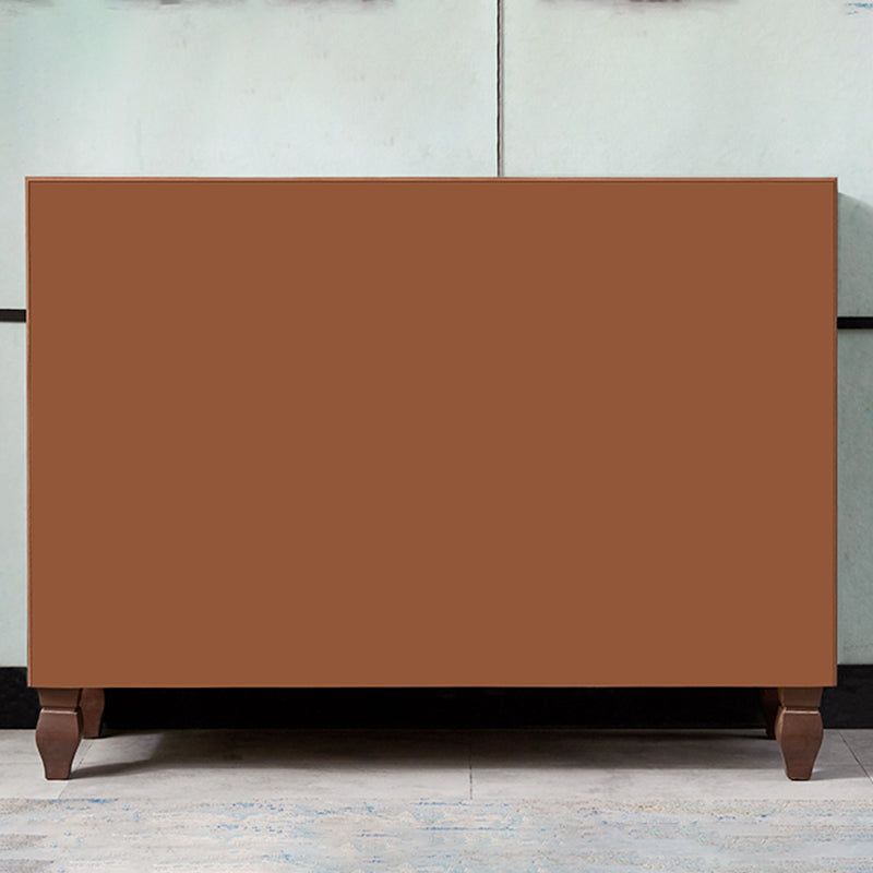 Mid-Century Modern Wood Cabinet Knobs Side Cabinet with Drawer Clearhalo 'Cabinets & Chests' 'cabinets_chests' 'furn' 'furn_cabinets_chests' 'Furniture' 'Living Room Furniture' 5891508