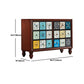 Mid-Century Modern Wood Cabinet Knobs Side Cabinet with Drawer Clearhalo 'Cabinets & Chests' 'cabinets_chests' 'furn' 'furn_cabinets_chests' 'Furniture' 'Living Room Furniture' 5891514