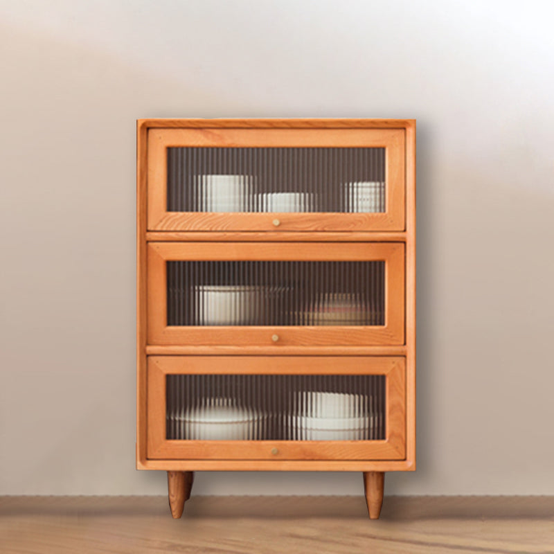 Modern Rectangle Cabinet Knobs Wood Side Cabinet with Drawer Clearhalo 'Cabinets & Chests' 'cabinets_chests' 'furn' 'furn_cabinets_chests' 'Furniture' 'Living Room Furniture' 5891537