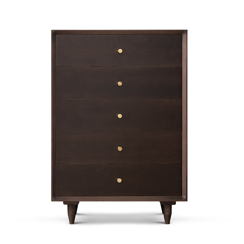 Modern Rectangle Cabinet Knobs Wood Side Cabinet with Drawer Nut-Brown 5 Clearhalo 'Cabinets & Chests' 'cabinets_chests' 'furn' 'furn_cabinets_chests' 'Furniture' 'Living Room Furniture' 5891542