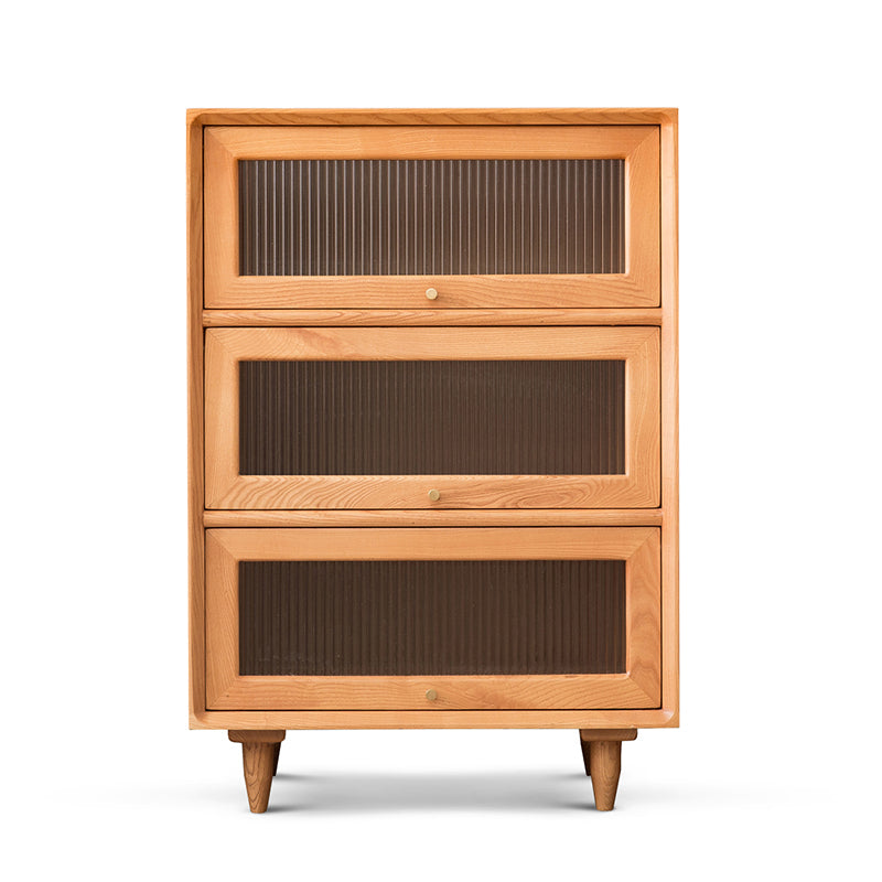 Modern Rectangle Cabinet Knobs Wood Side Cabinet with Drawer Cherry Wood 3 Clearhalo 'Cabinets & Chests' 'cabinets_chests' 'furn' 'furn_cabinets_chests' 'Furniture' 'Living Room Furniture' 5891547