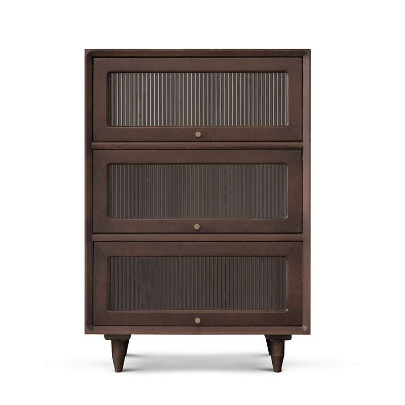 Modern Rectangle Cabinet Knobs Wood Side Cabinet with Drawer Nut-Brown 3 Clearhalo 'Cabinets & Chests' 'cabinets_chests' 'furn' 'furn_cabinets_chests' 'Furniture' 'Living Room Furniture' 5891548