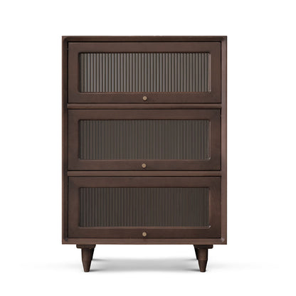Modern Rectangle Cabinet Knobs Wood Side Cabinet with Drawer Nut-Brown 3 Clearhalo 'Cabinets & Chests' 'cabinets_chests' 'furn' 'furn_cabinets_chests' 'Furniture' 'Living Room Furniture' 5891548