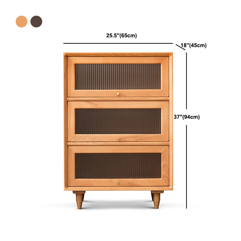 Modern Rectangle Cabinet Knobs Wood Side Cabinet with Drawer Clearhalo 'Cabinets & Chests' 'cabinets_chests' 'furn' 'furn_cabinets_chests' 'Furniture' 'Living Room Furniture' 5891553