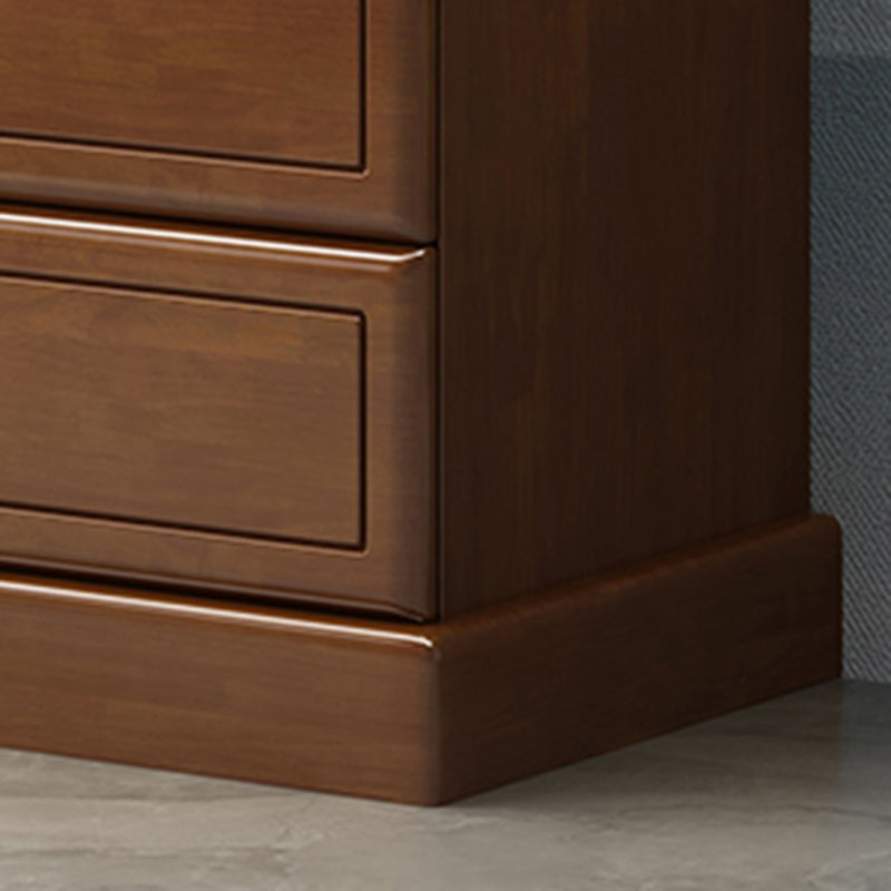 Moderne rechthoek bruine kastknoppen houten zijkast met lade