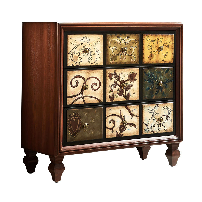 引き出し付きの中世の長方形キャビネット標準サイドキャビネット