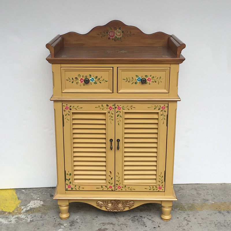 Mid-Century Modern Rectangle Cabinet Standard Side Cabinet with Drawer