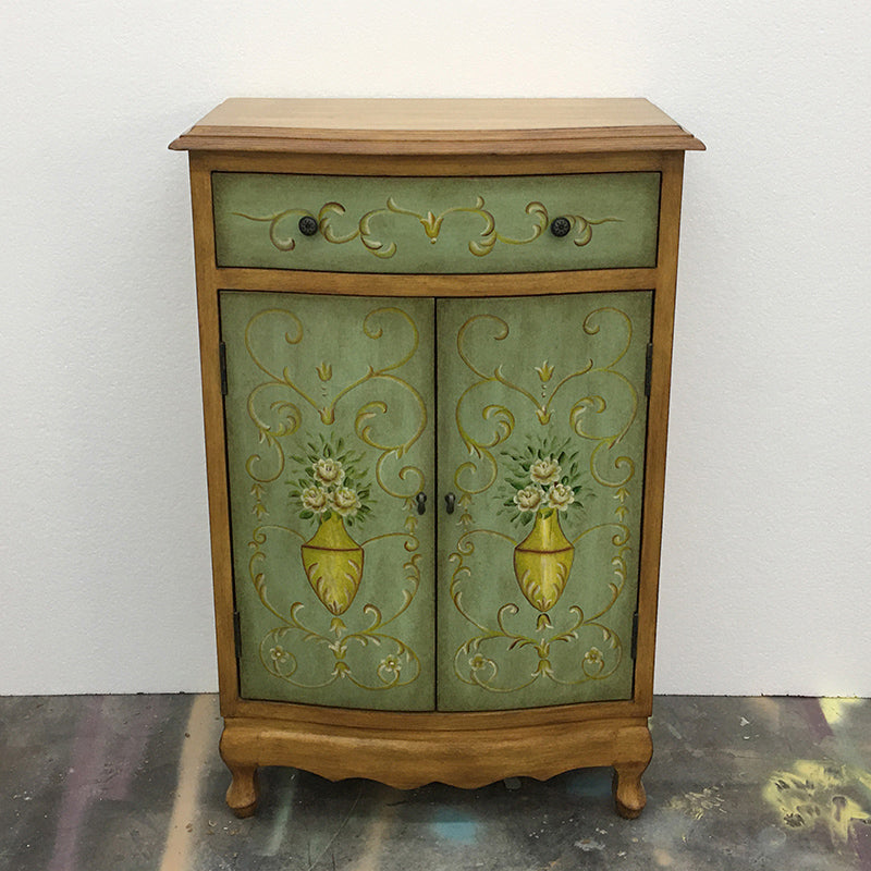 Mobile rettangolo moderno di metà secolo armadio laterale in legno con cassetto