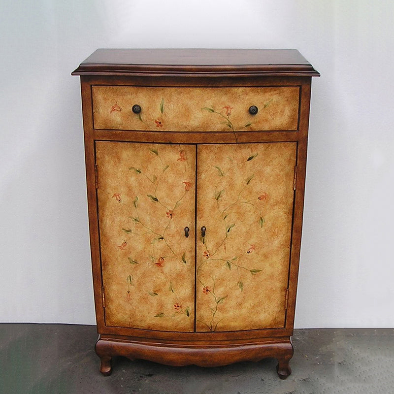 Mobile rettangolo moderno di metà secolo armadio laterale in legno con cassetto