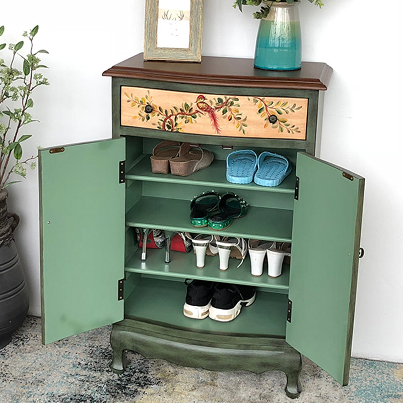 Mobile rettangolo moderno di metà secolo armadio laterale in legno con cassetto