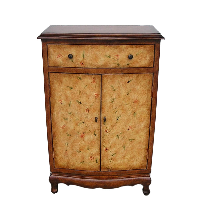 Mobile rettangolo moderno di metà secolo armadio laterale in legno con cassetto