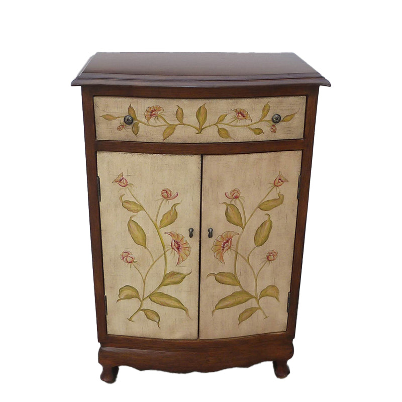 Mobile rettangolo moderno di metà secolo armadio laterale in legno con cassetto