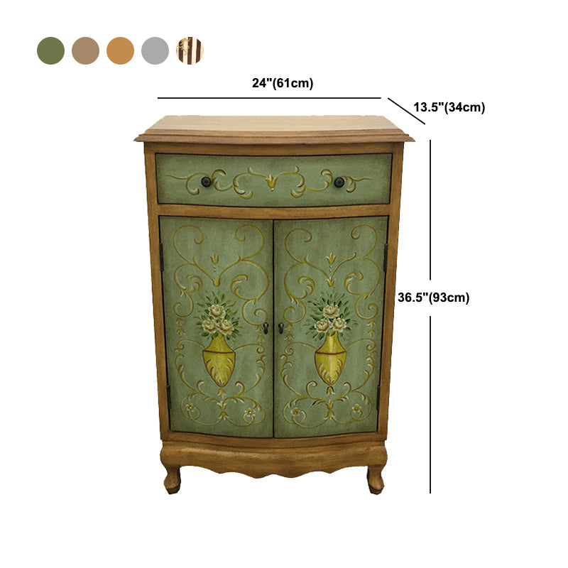 Mobile rettangolo moderno di metà secolo armadio laterale in legno con cassetto