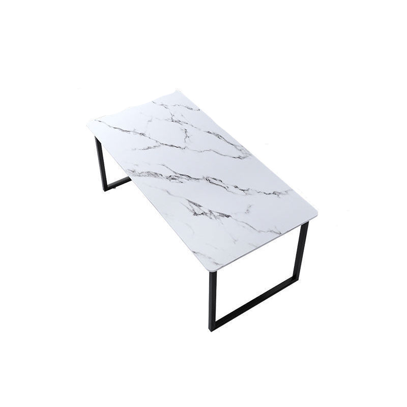 30"H Contemporary Office Desk Rectangular Writing Desk for Office White Clearhalo 'furn' 'furn_office_desk' 'Furniture' 'Office Desks' 'Office Furniture' 'office_desk' 5891711