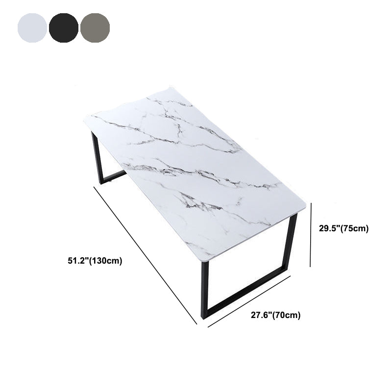30"H Contemporary Office Desk Rectangular Writing Desk for Office Clearhalo 'furn' 'furn_office_desk' 'Furniture' 'Office Desks' 'Office Furniture' 'office_desk' 5891724