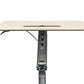 Contemporary Office Desk Rectangular Standing Desk Converter with Caster Wheels