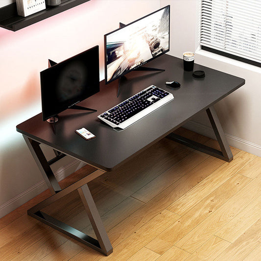 29.5" H Wooden Writing Desk Rectangular Contemporary Computer Desk 31.5"L x 23.6"W x 29.5"H Black