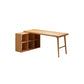 Solid Wood Rectangular Writing Desk Modern Office Meeting Desk with Bookcase 47.2"L x 41.3"W x 29.5"H Clearhalo 'furn' 'furn_office_desk' 'Furniture' 'Office Desks' 'Office Furniture' 'office_desk' 5892010