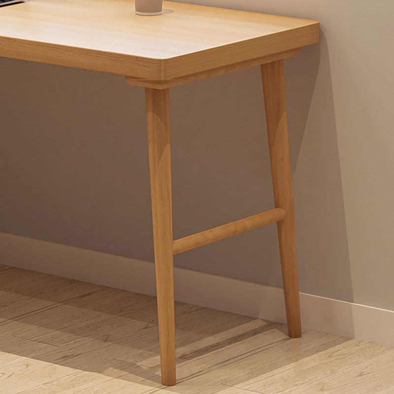 Solid Wood Rectangular Writing Desk Modern Office Meeting Desk with Bookcase Clearhalo 'furn' 'furn_office_desk' 'Furniture' 'Office Desks' 'Office Furniture' 'office_desk' 5892015