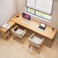 Solid Wood Rectangular Writing Desk Modern Office Meeting Desk with Bookcase Clearhalo 'furn' 'furn_office_desk' 'Furniture' 'Office Desks' 'Office Furniture' 'office_desk' 5892018