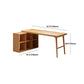 Solid Wood Rectangular Writing Desk Modern Office Meeting Desk with Bookcase Clearhalo 'furn' 'furn_office_desk' 'Furniture' 'Office Desks' 'Office Furniture' 'office_desk' 5892027
