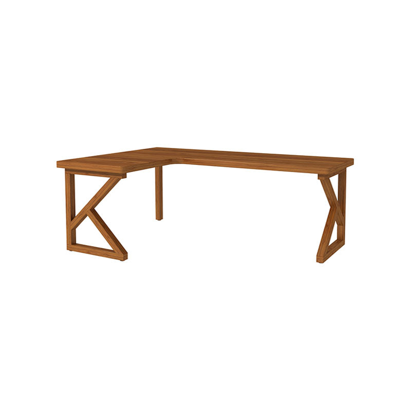 Modern Style L-shape Office Desk Brown Wooden Writing Desk for Home Right Hand Return Clearhalo 'furn' 'furn_office_desk' 'Furniture' 'Office Desks' 'Office Furniture' 'office_desk' 5892030