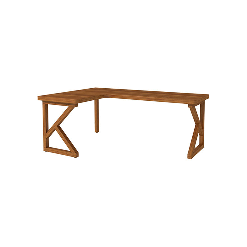 Modern Style L-shape Office Desk Brown Wooden Writing Desk for Home 47.2"L x 31.5"W x 29.5"H Right Hand Return Clearhalo 'furn' 'furn_office_desk' 'Furniture' 'Office Desks' 'Office Furniture' 'office_desk' 5892032