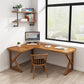 Modern Style L-shape Office Desk Brown Wooden Writing Desk for Home Clearhalo 'furn' 'furn_office_desk' 'Furniture' 'Office Desks' 'Office Furniture' 'office_desk' 5892034