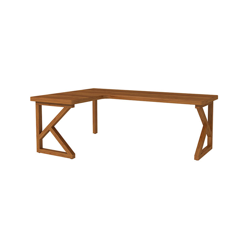 Modern Style L-shape Office Desk Brown Wooden Writing Desk for Home 63"L x 47.2"W x 29.5"H Right Hand Return Clearhalo 'furn' 'furn_office_desk' 'Furniture' 'Office Desks' 'Office Furniture' 'office_desk' 5892037