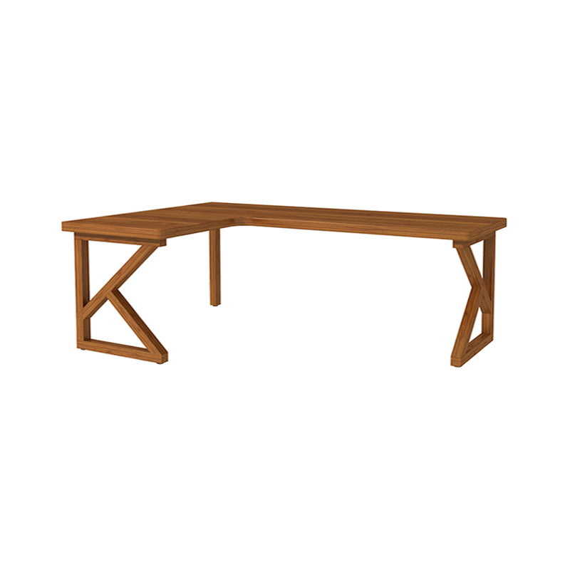 Modern Style L-shape Office Desk Brown Wooden Writing Desk for Home 39.4"L x 39.4"W x 29.5"H Right Hand Return Clearhalo 'furn' 'furn_office_desk' 'Furniture' 'Office Desks' 'Office Furniture' 'office_desk' 5892039