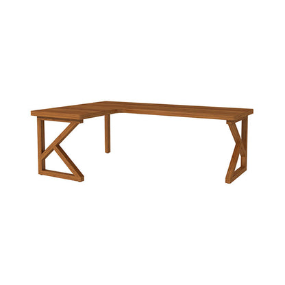 Modern Style L-shape Office Desk Brown Wooden Writing Desk for Home 39.4"L x 39.4"W x 29.5"H Right Hand Return Clearhalo 'furn' 'furn_office_desk' 'Furniture' 'Office Desks' 'Office Furniture' 'office_desk' 5892039