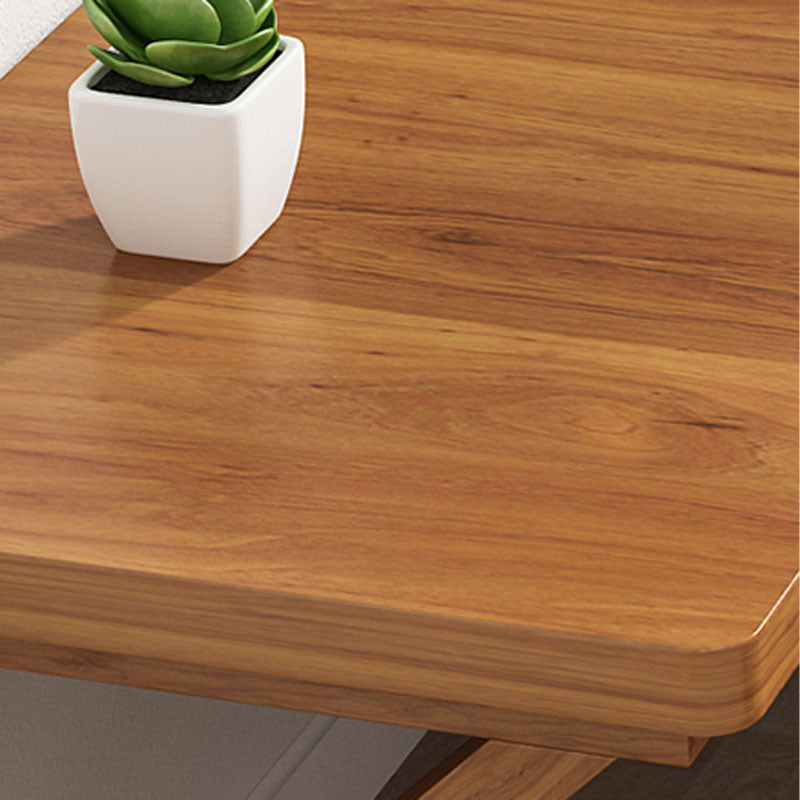 Modern Style L-shape Office Desk Brown Wooden Writing Desk for Home Clearhalo 'furn' 'furn_office_desk' 'Furniture' 'Office Desks' 'Office Furniture' 'office_desk' 5892042