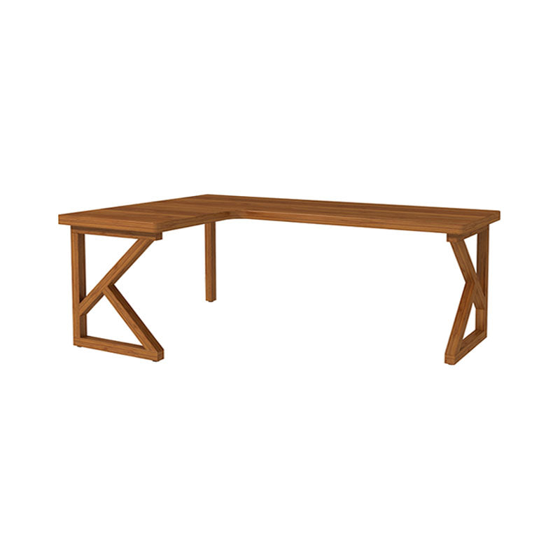 Modern Style L-shape Office Desk Brown Wooden Writing Desk for Home 70.9"L x 39.4"W x 29.5"H Right Hand Return Clearhalo 'furn' 'furn_office_desk' 'Furniture' 'Office Desks' 'Office Furniture' 'office_desk' 5892048