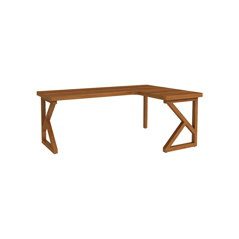 Modern Style L-shape Office Desk Brown Wooden Writing Desk for Home 39.4"L x 39.4"W x 29.5"H Left Hand Return Clearhalo 'furn' 'furn_office_desk' 'Furniture' 'Office Desks' 'Office Furniture' 'office_desk' 5892052