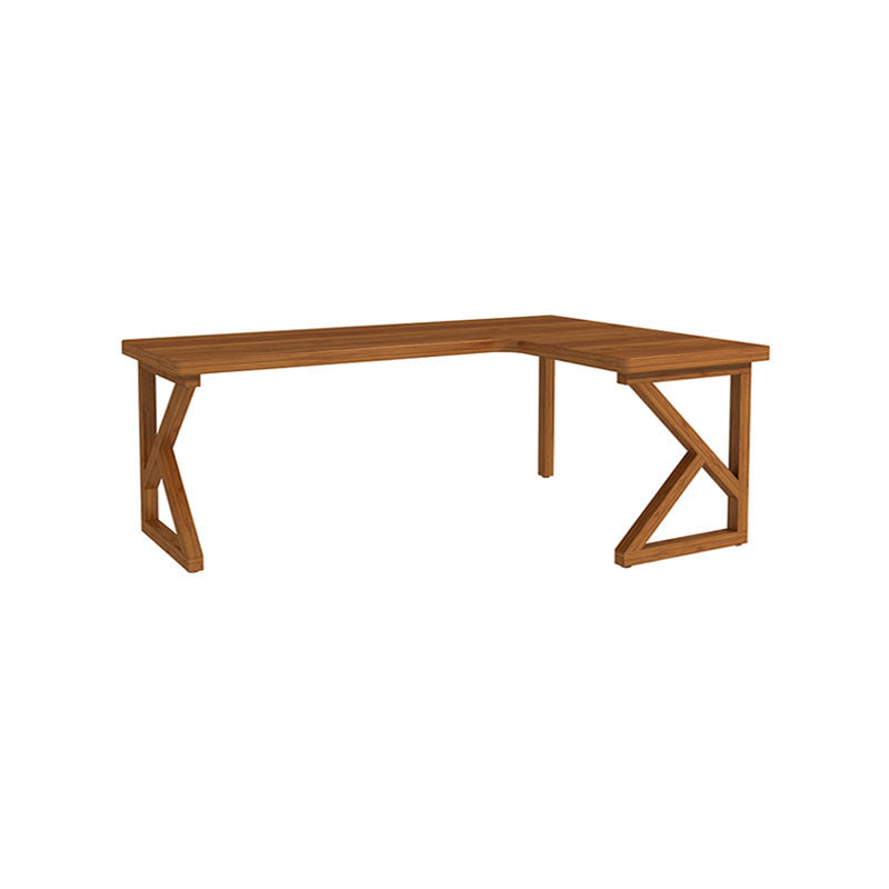 Modern Style L-shape Office Desk Brown Wooden Writing Desk for Home 55.1"L x 39.4"W x 29.5"H Left Hand Return Clearhalo 'furn' 'furn_office_desk' 'Furniture' 'Office Desks' 'Office Furniture' 'office_desk' 5892054