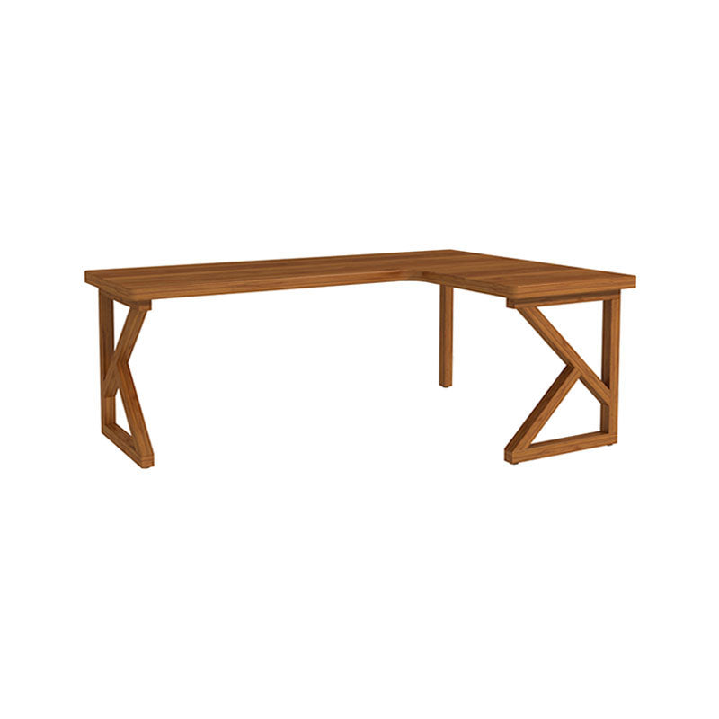 Modern Style L-shape Office Desk Brown Wooden Writing Desk for Home 63"L x 47.2"W x 29.5"H Left Hand Return Clearhalo 'furn' 'furn_office_desk' 'Furniture' 'Office Desks' 'Office Furniture' 'office_desk' 5892059