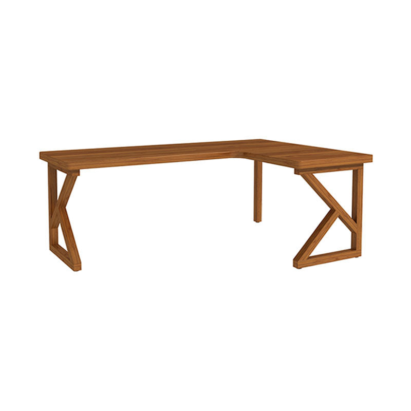 Modern Style L-shape Office Desk Brown Wooden Writing Desk for Home 63"L x 55"W x 30"H Left Hand Return Clearhalo 'furn' 'furn_office_desk' 'Furniture' 'Office Desks' 'Office Furniture' 'office_desk' 5892062