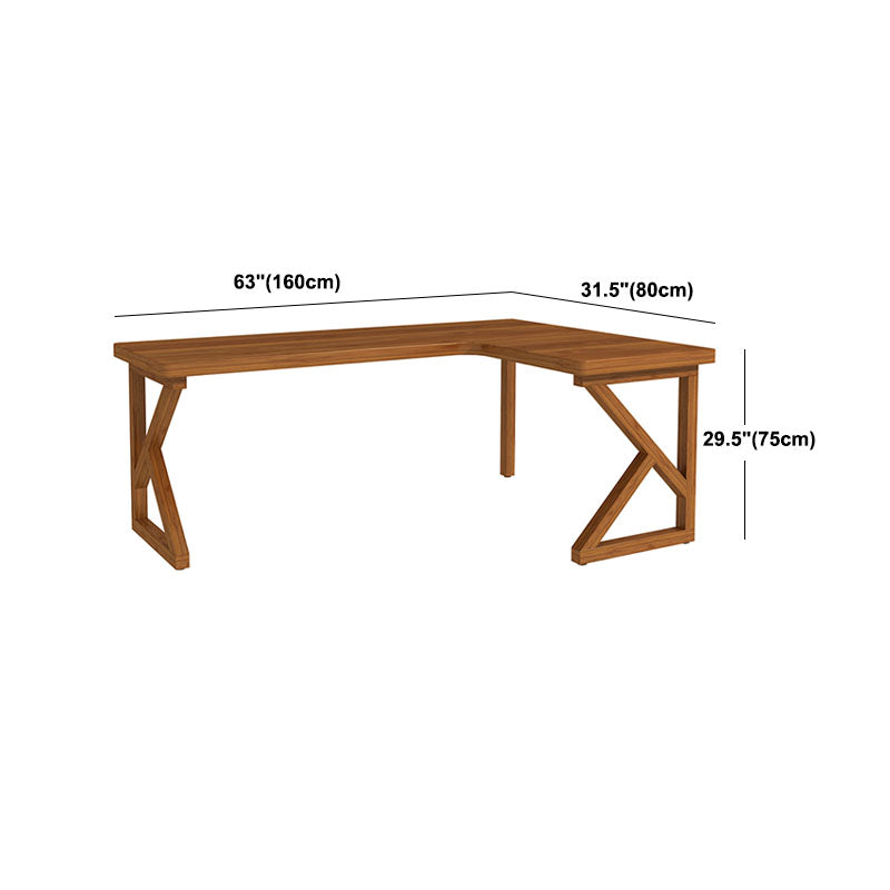 Modern Style L-shape Office Desk Brown Wooden Writing Desk for Home Clearhalo 'furn' 'furn_office_desk' 'Furniture' 'Office Desks' 'Office Furniture' 'office_desk' 5892087