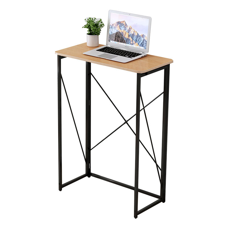 黄色の現代的な木材スタンディングデスク折りたたみ長方形のライティングデスク