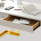 Escritorio de madera artificial escritorio rectangular Glam Office Desk 1 Cajón