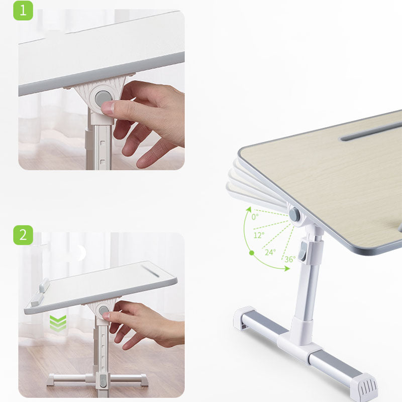 Contemporary Adjustable Laptop Table Office Desk for Bedroom Clearhalo 'furn' 'furn_office_desk' 'Furniture' 'Office Desks' 'Office Furniture' 'office_desk' 5892158