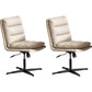 Contemporary Executive Chair Adjustable Seat Height Office Chair White 2 Piece Set Clearhalo 'furn' 'furn_office_chair' 'Furniture' 'Office Chairs' 'Office Furniture' 'office_chair' 5892364