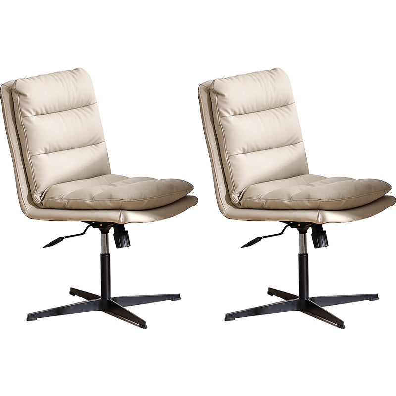 Contemporary Executive Chair Adjustable Seat Height Office Chair White 2 Piece Set Clearhalo 'furn' 'furn_office_chair' 'Furniture' 'Office Chairs' 'Office Furniture' 'office_chair' 5892364