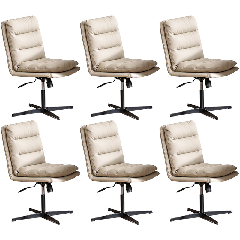 Contemporary Executive Chair Adjustable Seat Height Office Chair White 6 Piece Set Clearhalo 'furn' 'furn_office_chair' 'Furniture' 'Office Chairs' 'Office Furniture' 'office_chair' 5892367