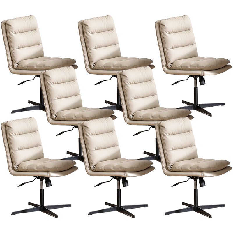 Contemporary Executive Chair Adjustable Seat Height Office Chair White 8 Piece Set Clearhalo 'furn' 'furn_office_chair' 'Furniture' 'Office Chairs' 'Office Furniture' 'office_chair' 5892369