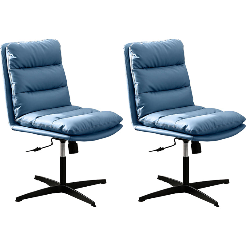 Contemporary Executive Chair Adjustable Seat Height Office Chair Blue 2 Piece Set Clearhalo 'furn' 'furn_office_chair' 'Furniture' 'Office Chairs' 'Office Furniture' 'office_chair' 5892373