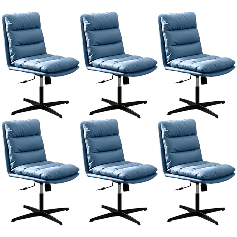 Contemporary Executive Chair Adjustable Seat Height Office Chair Blue 6 Piece Set Clearhalo 'furn' 'furn_office_chair' 'Furniture' 'Office Chairs' 'Office Furniture' 'office_chair' 5892378